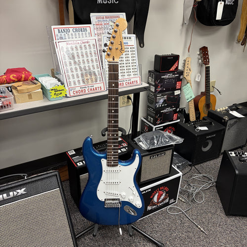 Fender Standard Stratocaster Electric Guitar - Aqua Marine Metal - Used
