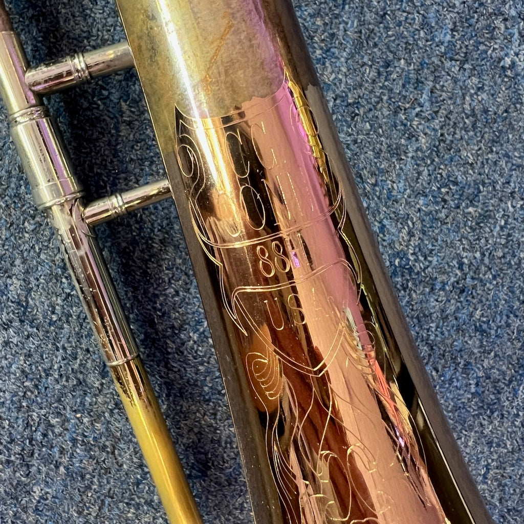 GC Conn 88H Professional Trombone with F Attachment & Rose Brass Bell w/Gig Bag