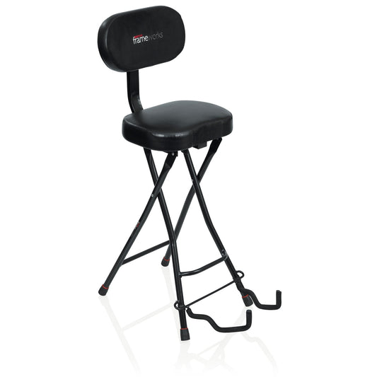 Gator Frameworks Combination Guitar Performance Seat And Single Guitar Stand