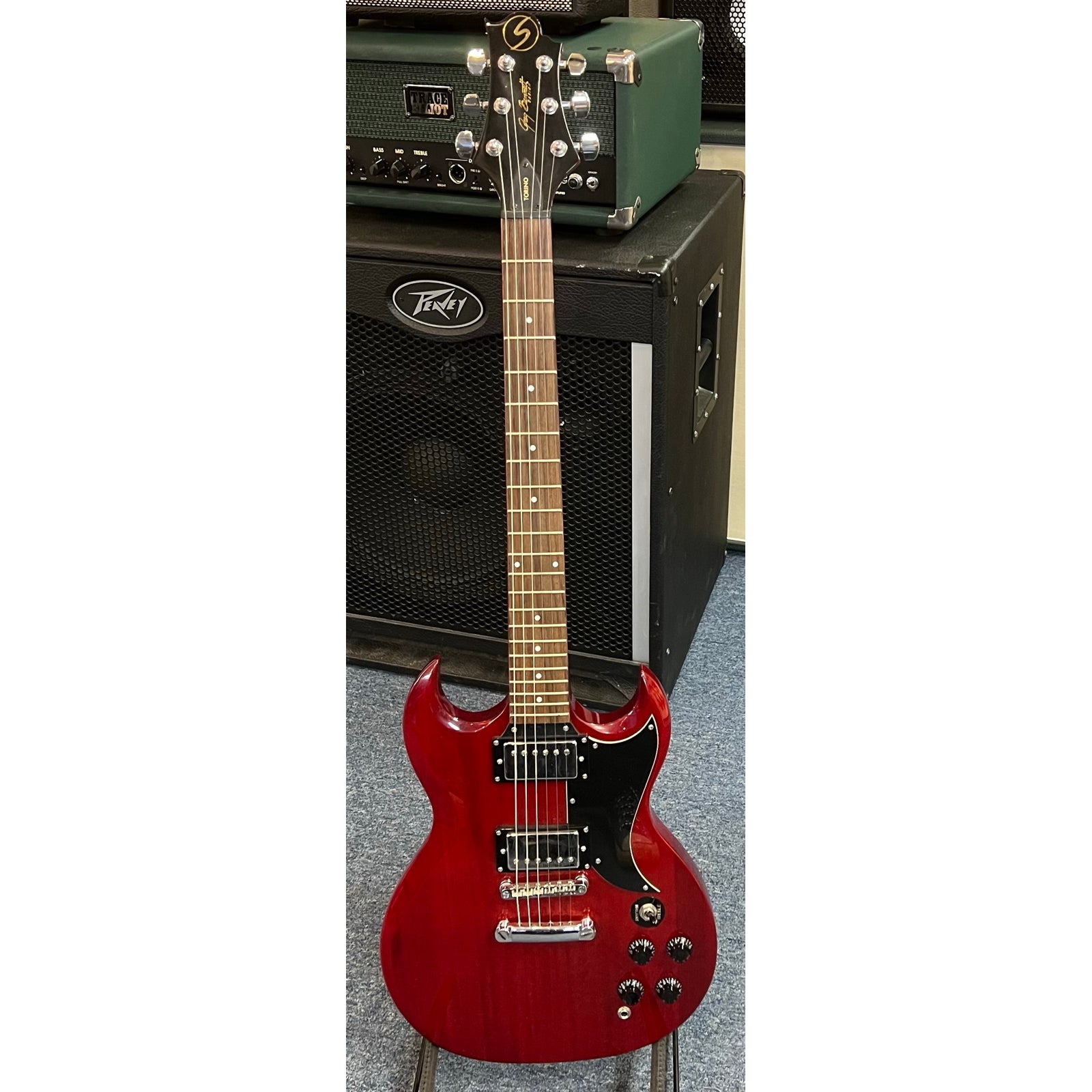 Greg Bennett Design by Samick TR-1/WR Torino Double Cutaway Electric Guitar Wine Red Used