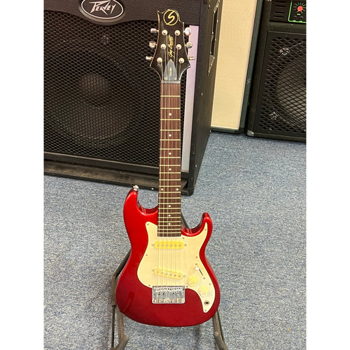 Greg Bennett Samick MMB1 Malibu Red Mini Electric Guitar - Used
