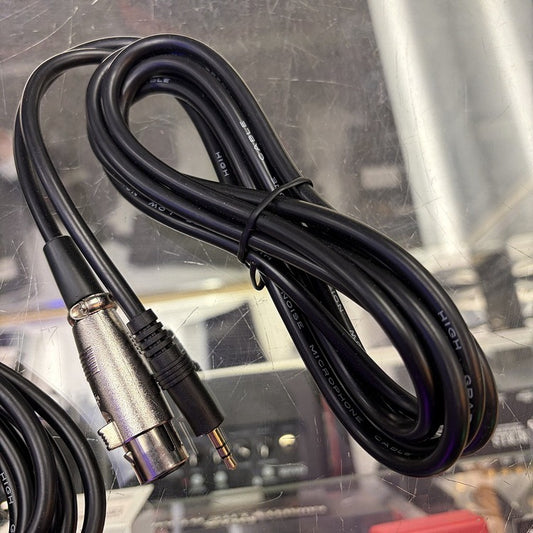 HOSA Microphone Cable XLR3F to 3.5 mm TRS - Used
