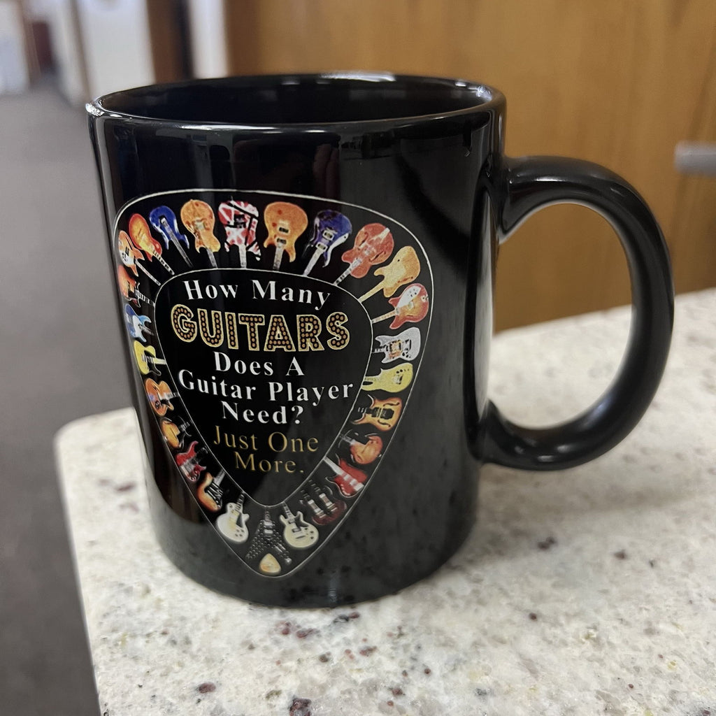 How Many Guitars does a guitar player need?  Coffee Mug