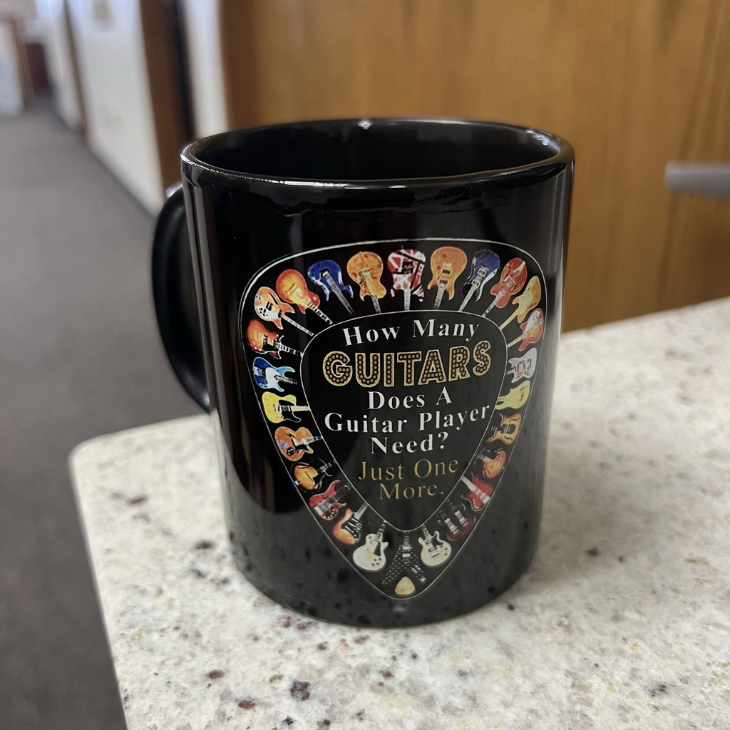 How Many Guitars does a guitar player need?  Coffee Mug