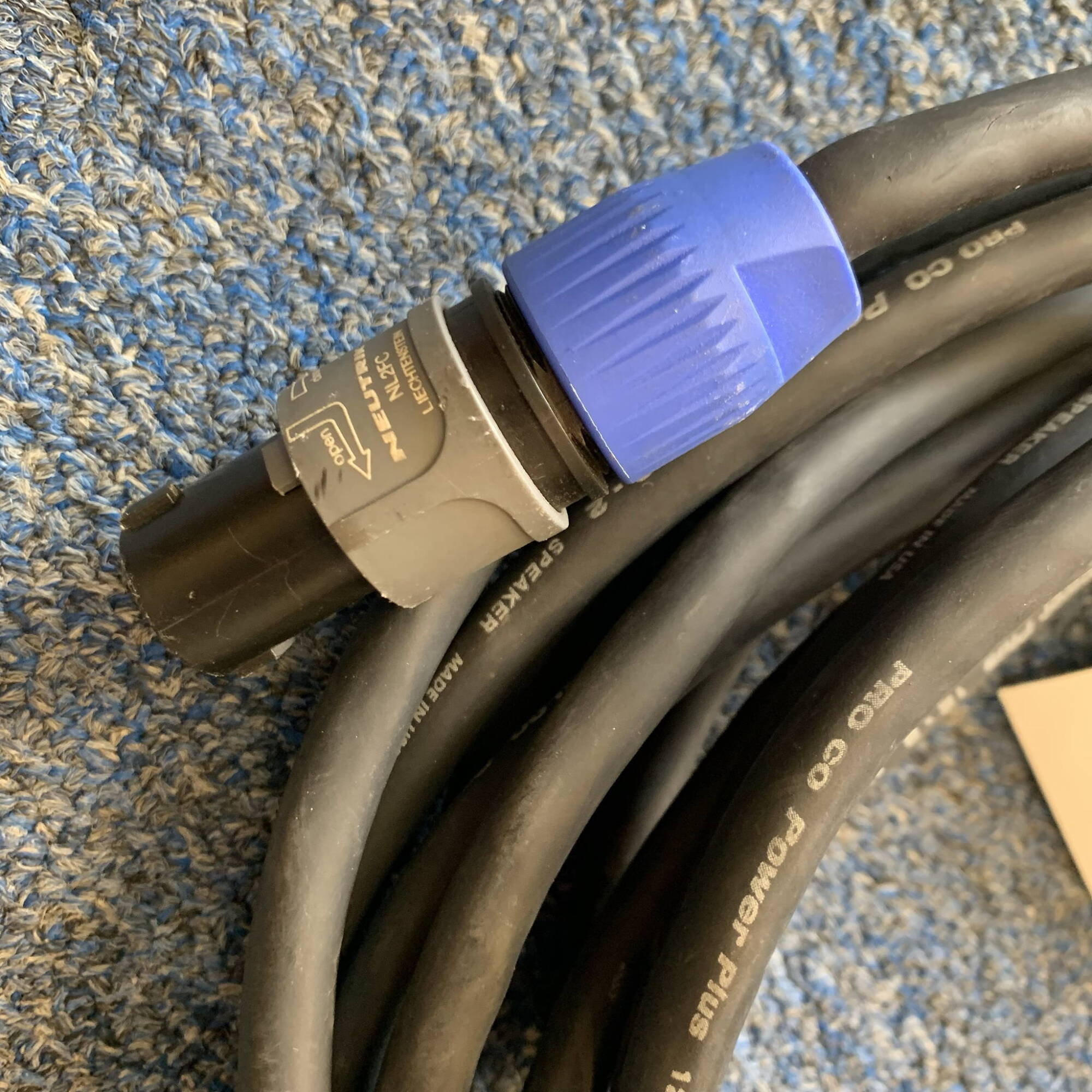 ProCo Power Plus 12-2 Speaker Cable Speakon USA 25’ (used)