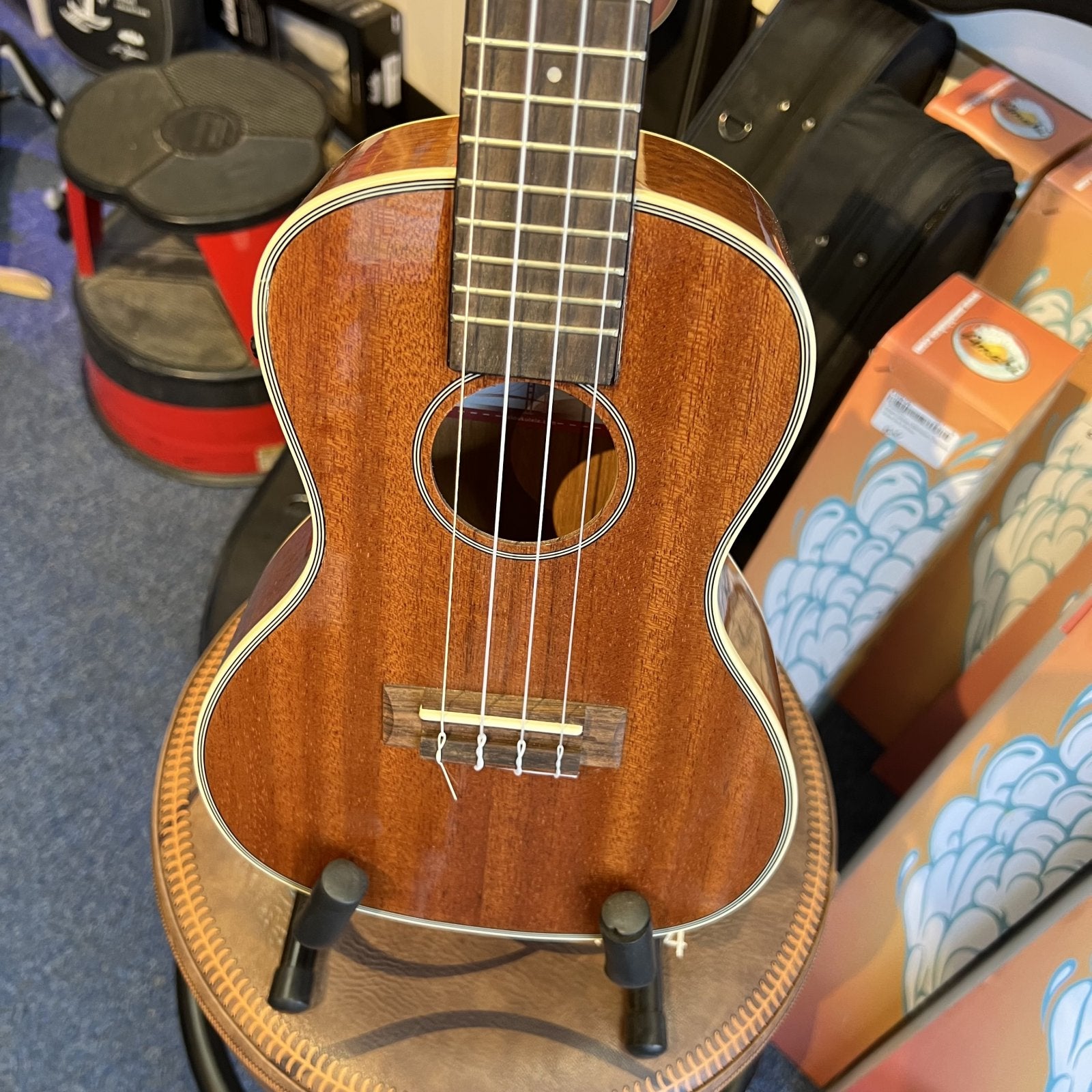 Kala KA-CGE Glossy Concert Ukulele w/EQ - w/low G