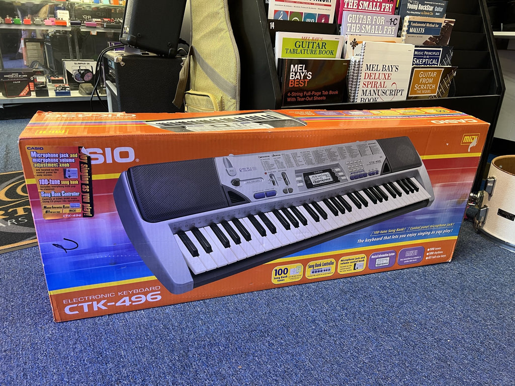 Casio CTK-496 Portable Keyboard 61 keys mint