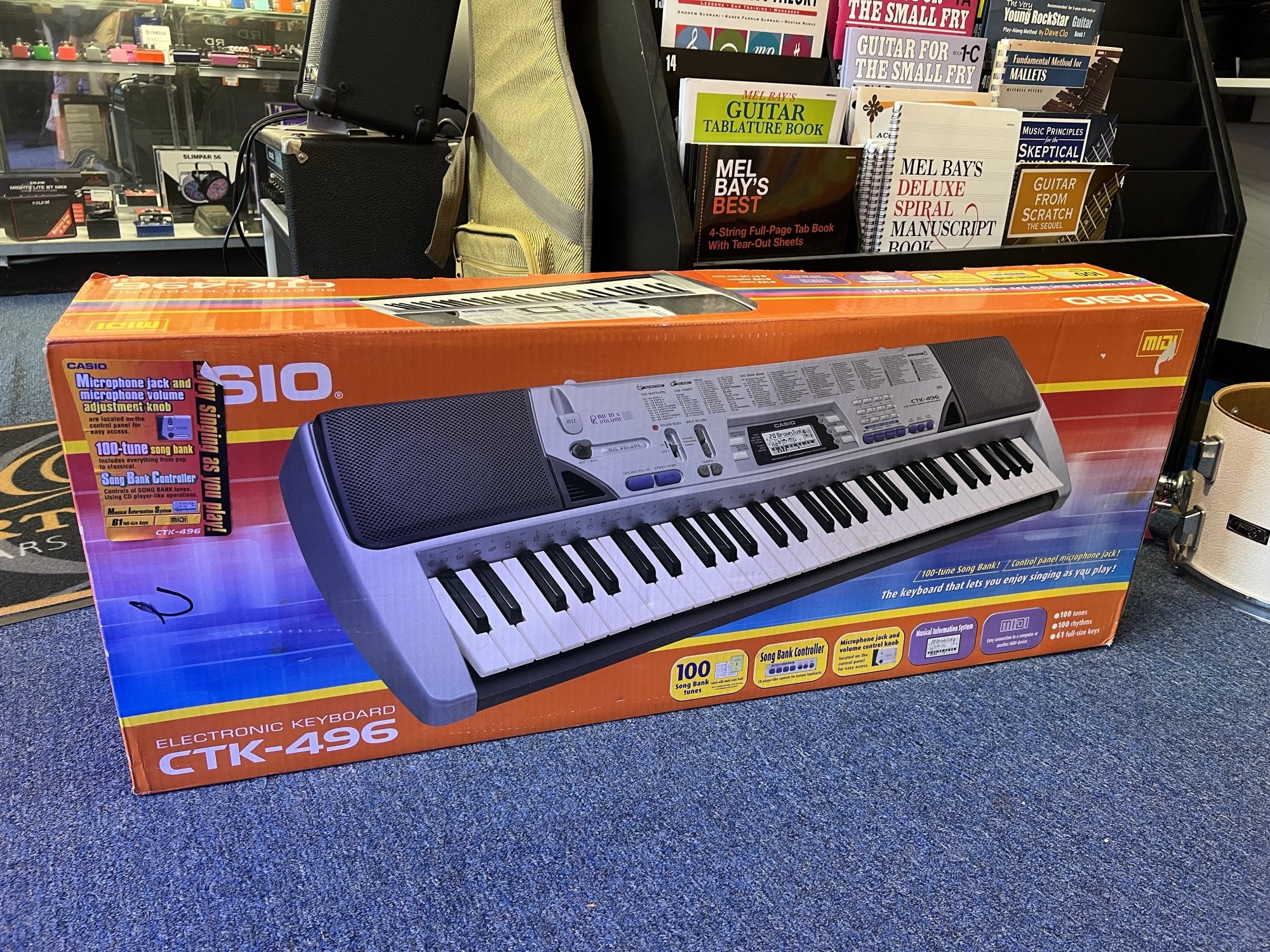 Casio CTK-496 Portable Keyboard 61 keys mint
