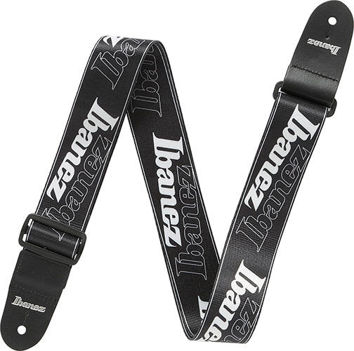 Ibanez GSD50P6 Logo Design Guitar Strap - Black