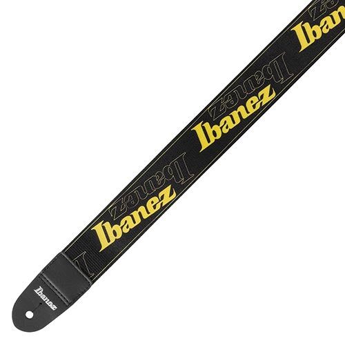 Ibanez GSD50YE Logo Design Guitar Strap - Yellow