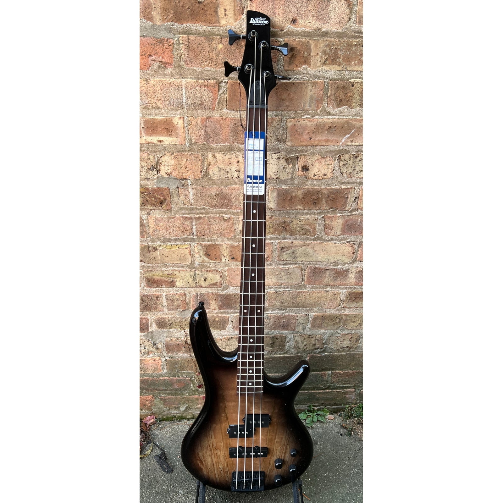 Ibanez Gio GSR200SMNGT Bass Guitar - Natural Gray Burst