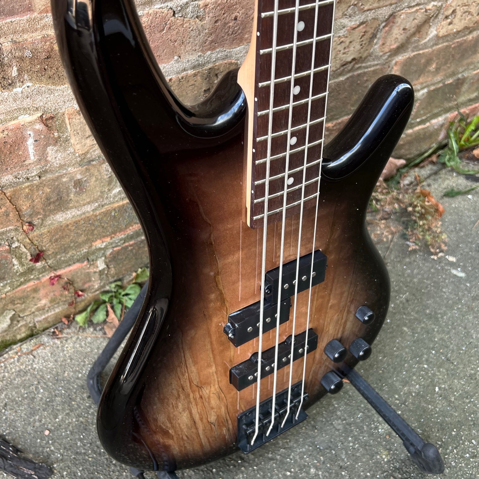 Ibanez Gio GSR200SMNGT Bass Guitar - Natural Gray Burst