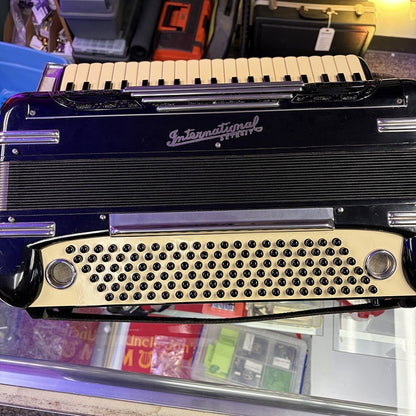 International Detroit Piano Accordion - Black - Used