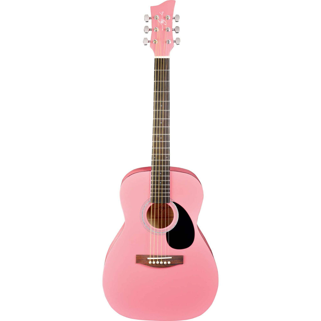 Jay Turser JJ43-PK-A Jay-Jr Series 3/4 Size Dreadnought Acoustic Guitar. Pink