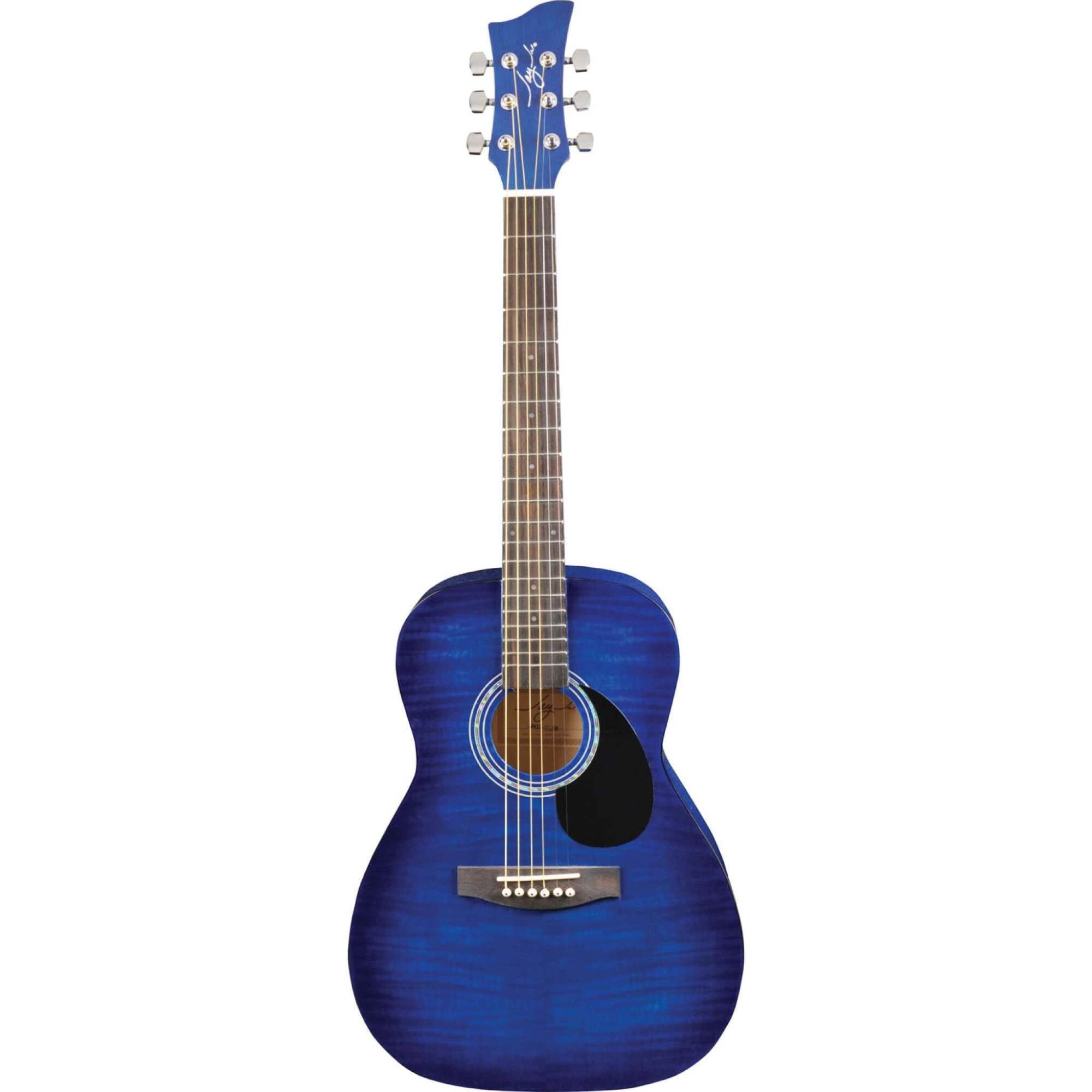 Jay Turser JJ43F-BSLB-A Jay Jr Series 3/4 Size Dreadnought Acoustic Guitar. Blue Sunburst
