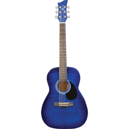Jay Turser JJ43F-BSLB-A Jay Jr Series 3/4 Size Dreadnought Acoustic Guitar. Blue Sunburst