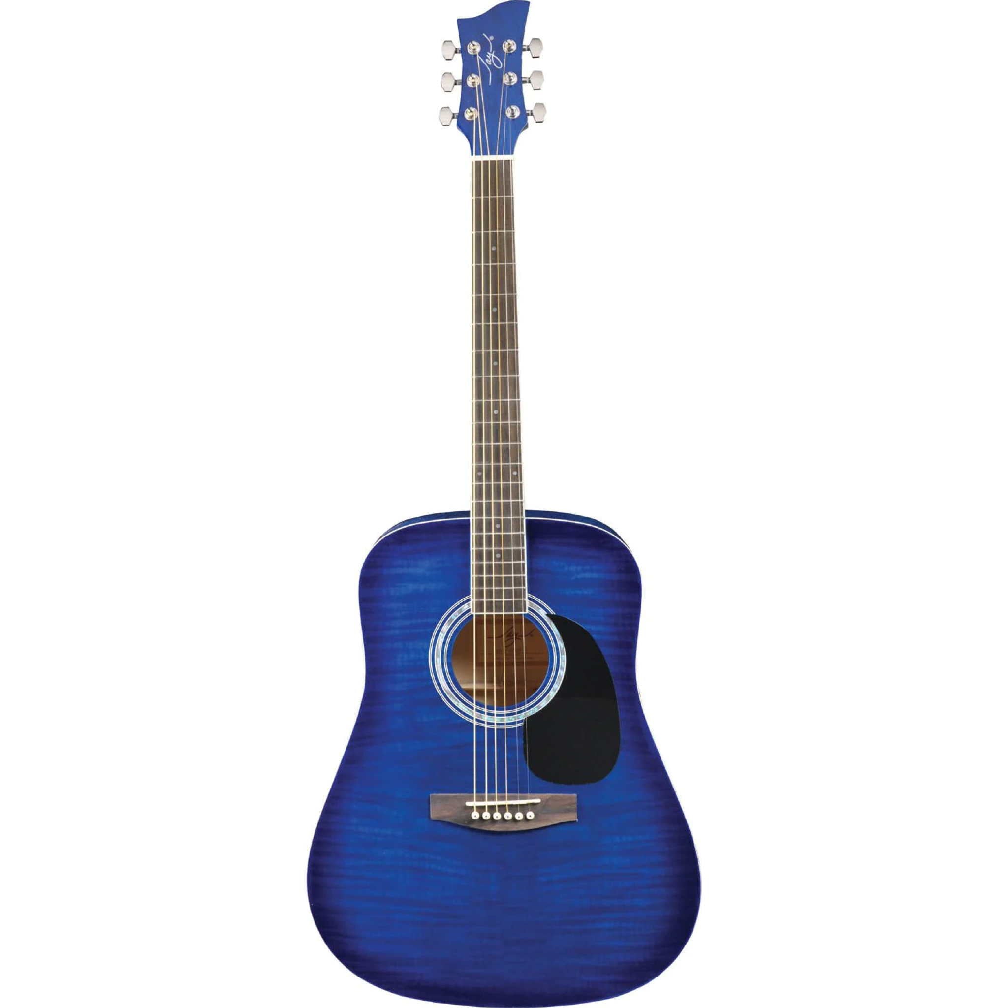 Jay Turser JJ45F Dreadnought Acoustic Guitar Blue Sunburst