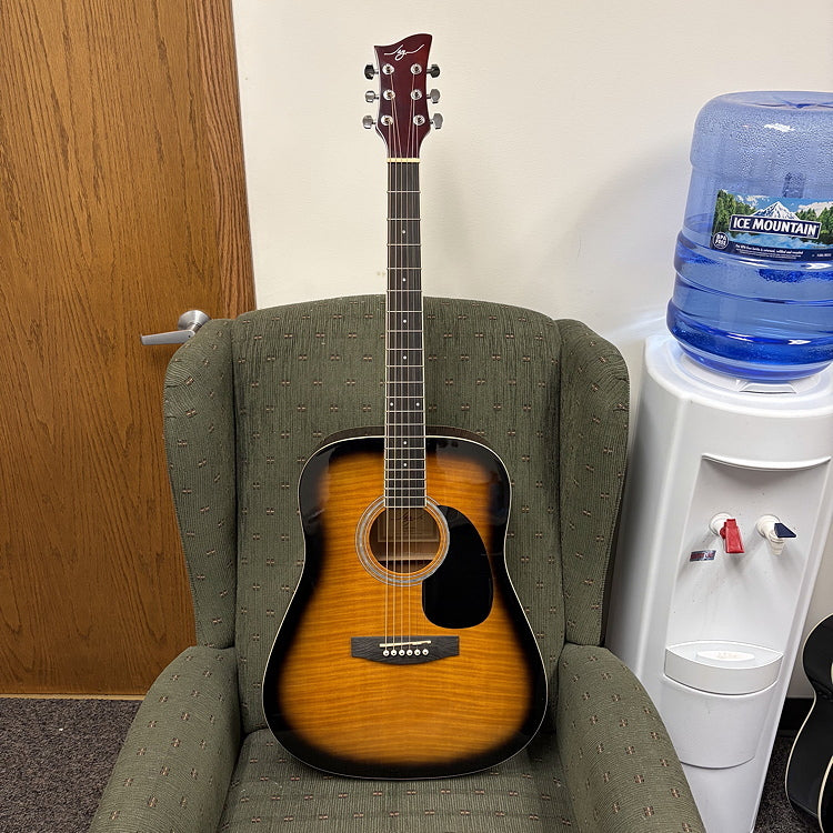 Jay Turser Jay JJ45F-TSB-A Dreadnought Acoustic Guitar, Used