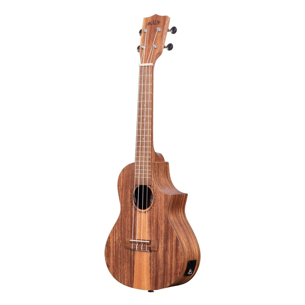 Kala Teak Tri-Top Concert Ukulele w/ Cutaway & EQ