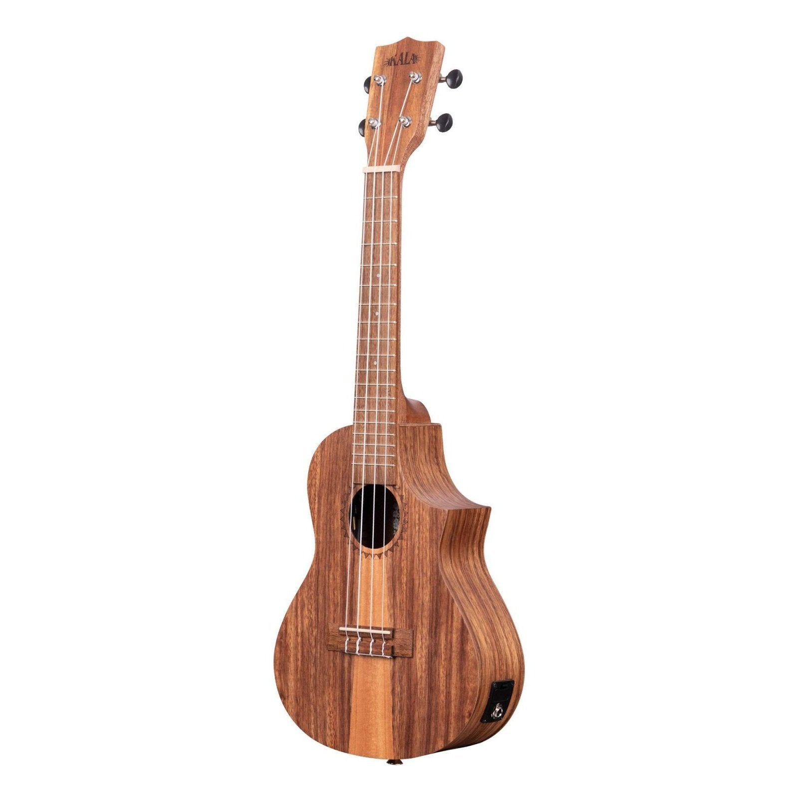 Kala Teak Tri-Top Concert Ukulele w/ Cutaway & EQ