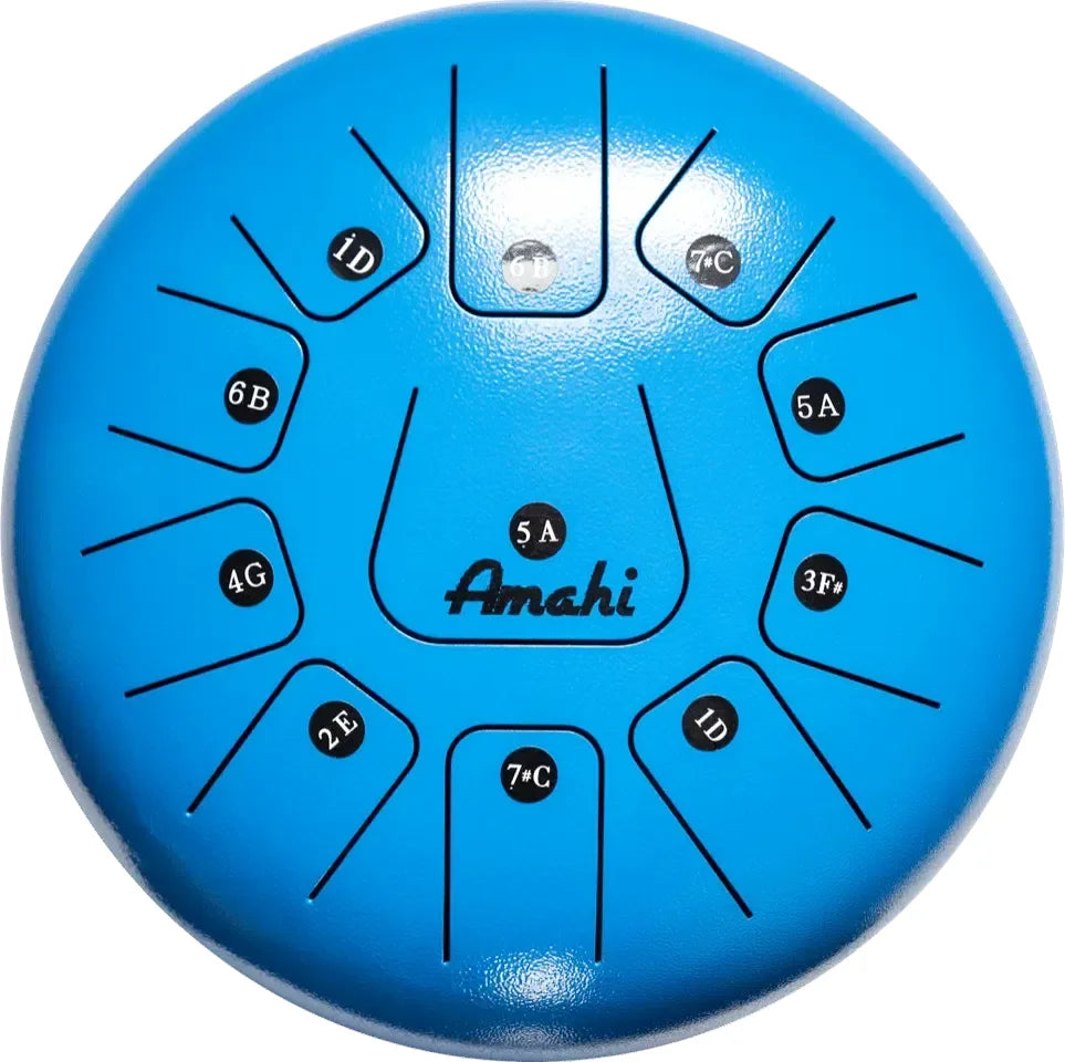 Amahi 12" Steel Tongue Drum Blue