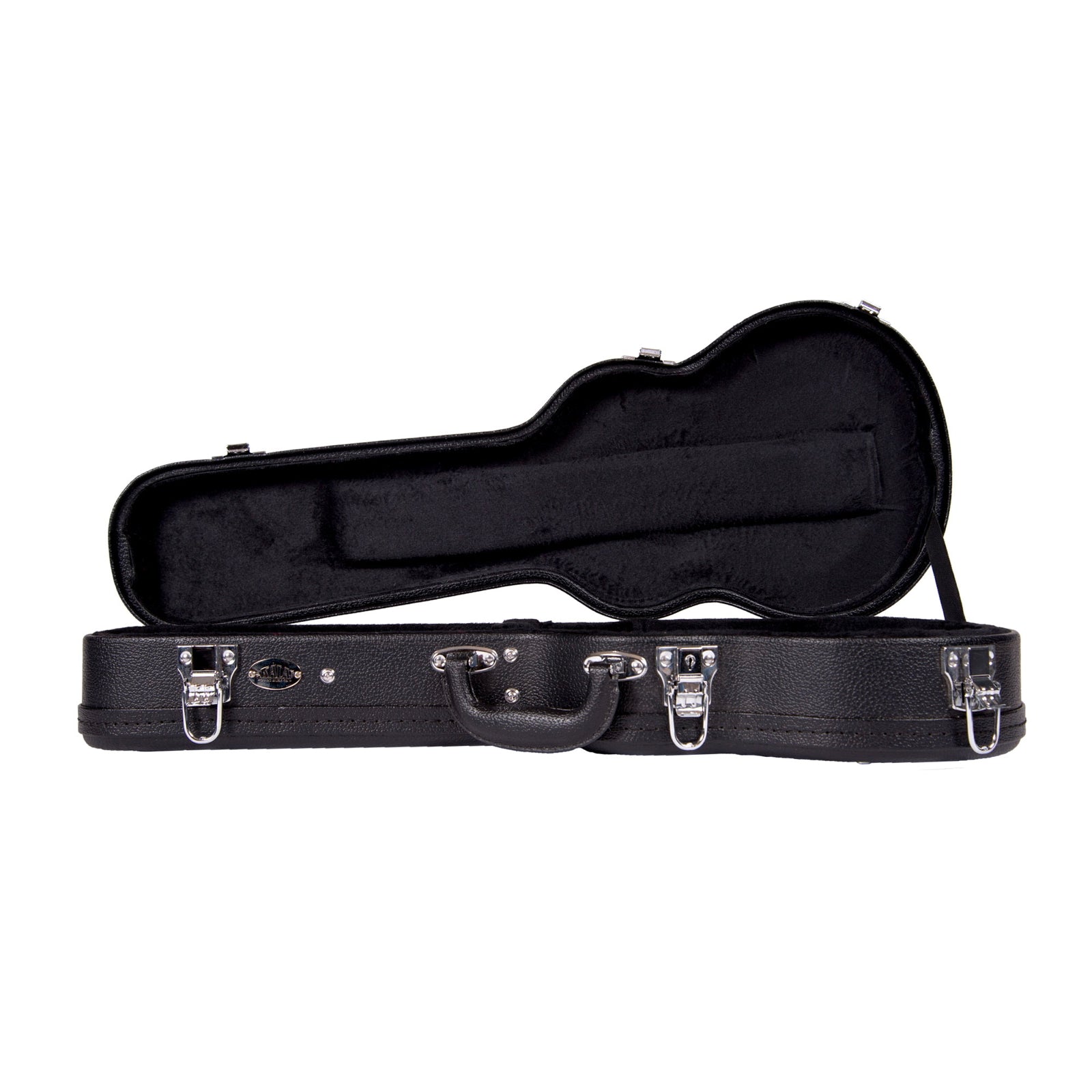 Kala Archtop Tenor Hardcase, Black