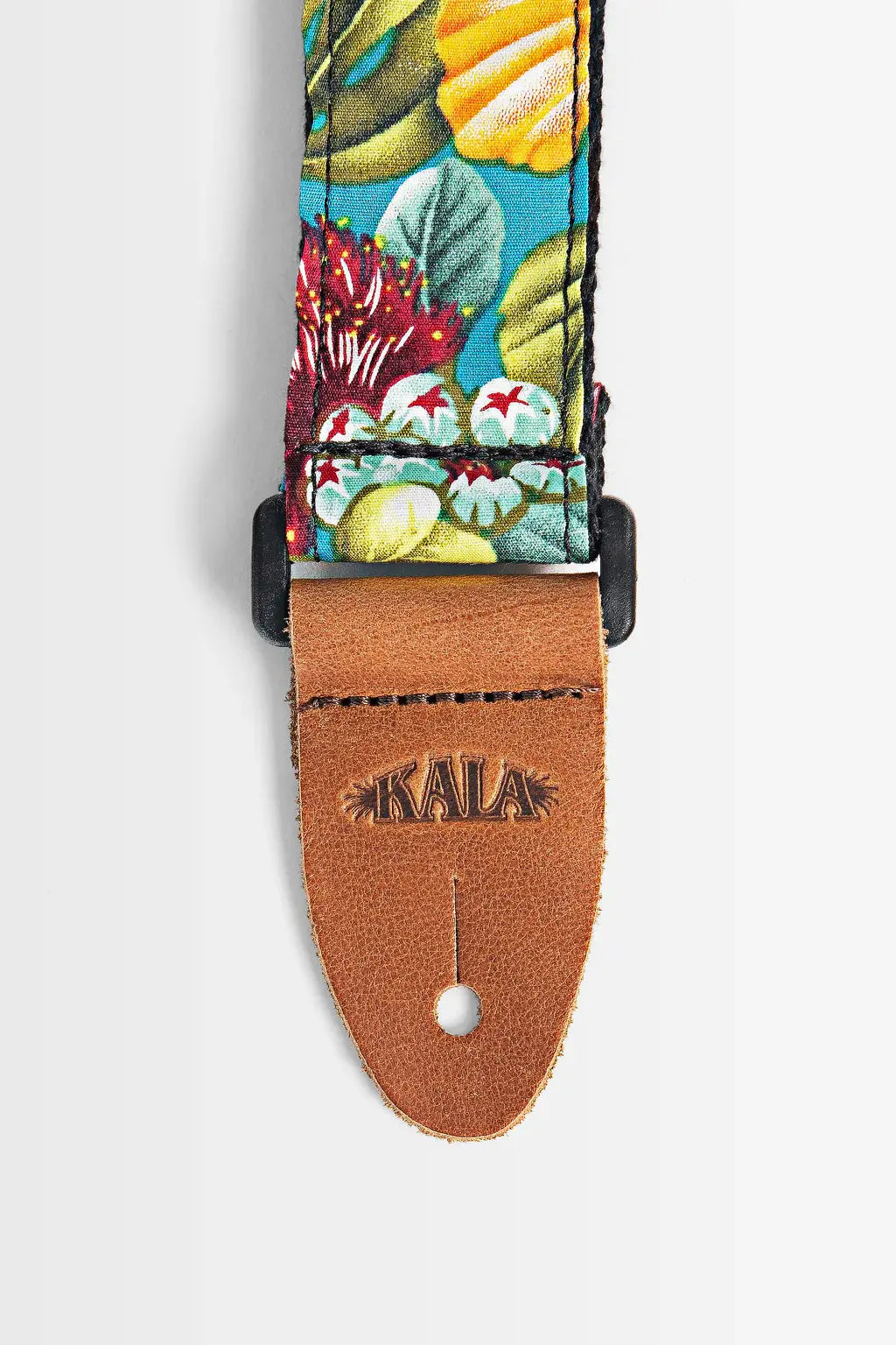 Kala Hibiscus Teal USA Made Ukulele Strap