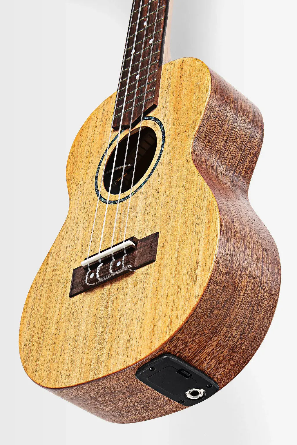 Kala James Hill All Solid Mahogany Concert Ukulele w/EQ and Gig Bag