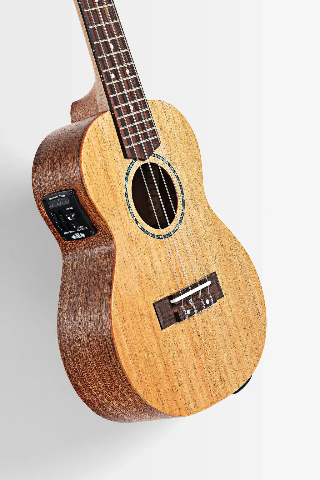 Kala James Hill All Solid Mahogany Concert Ukulele w/EQ and Gig Bag
