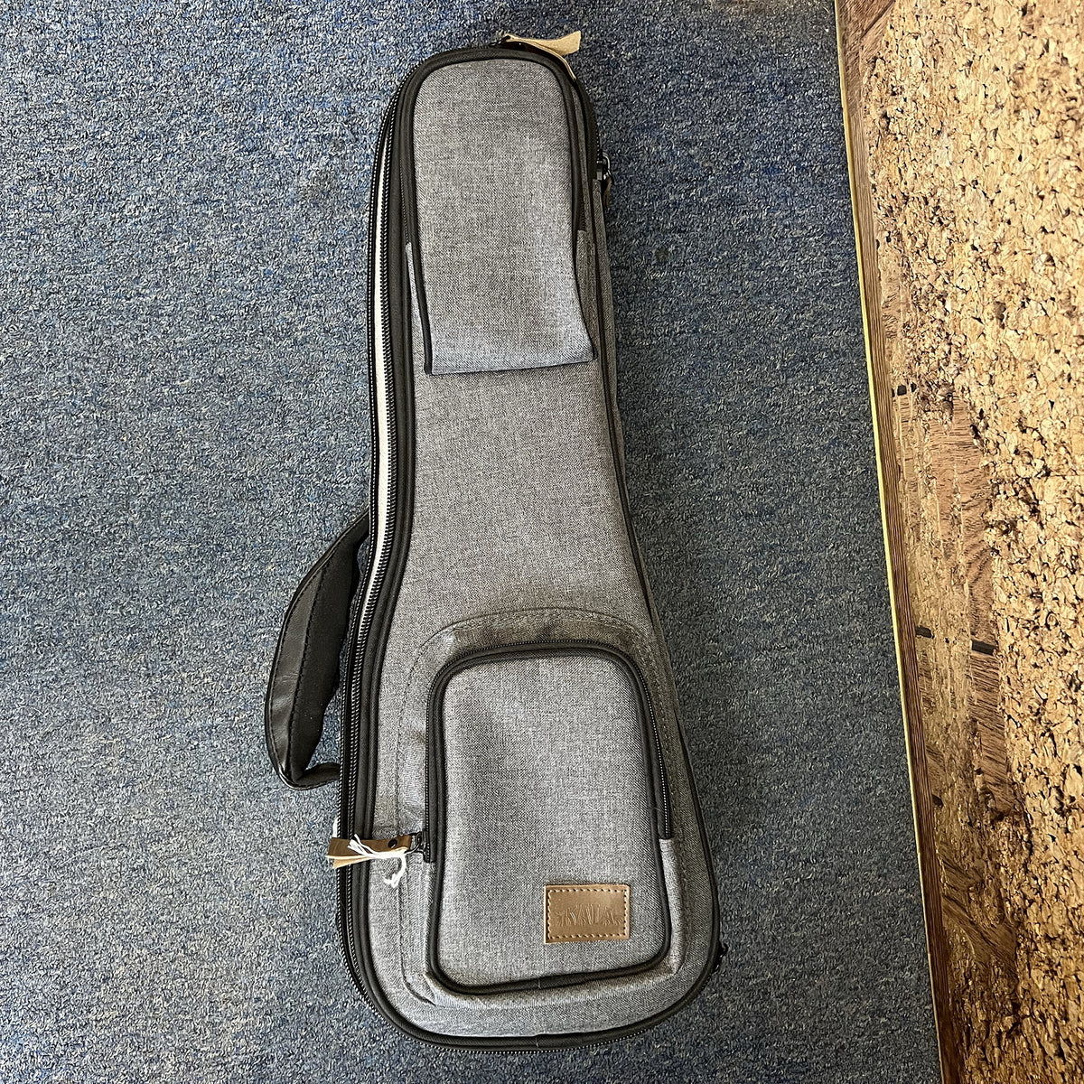 Kala Sonoma Deluxe Soprano Ukulele Cloth Case Charcoal