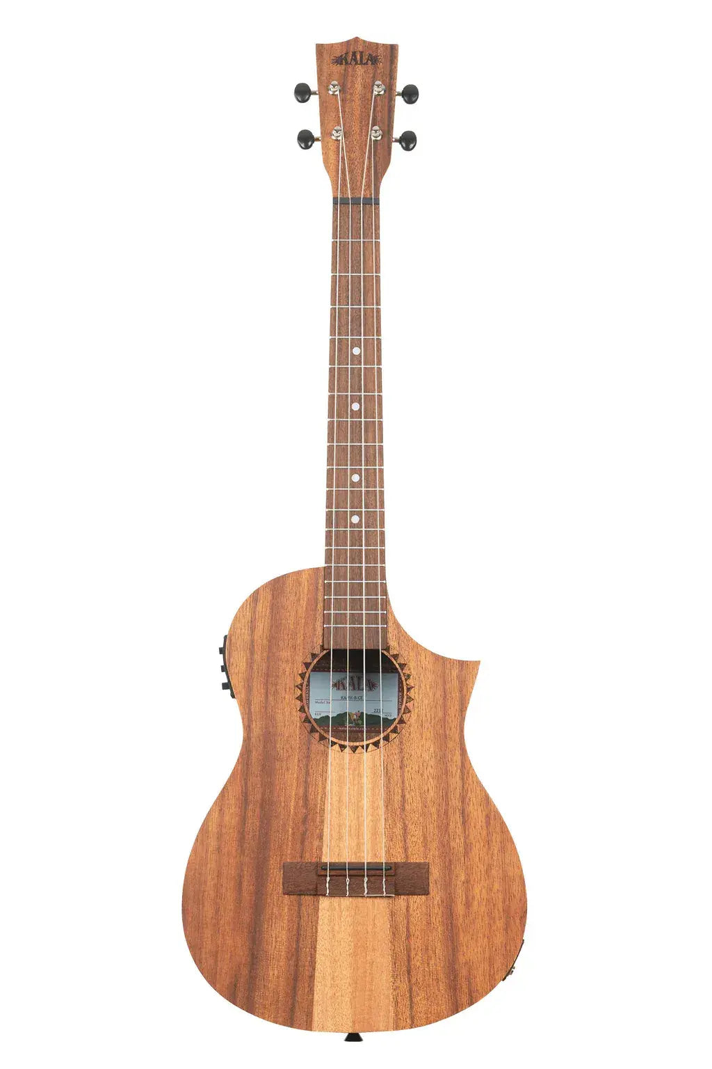 Kala Teak Tri-Top Baritone Ukulele w/ Cutaway & EQ