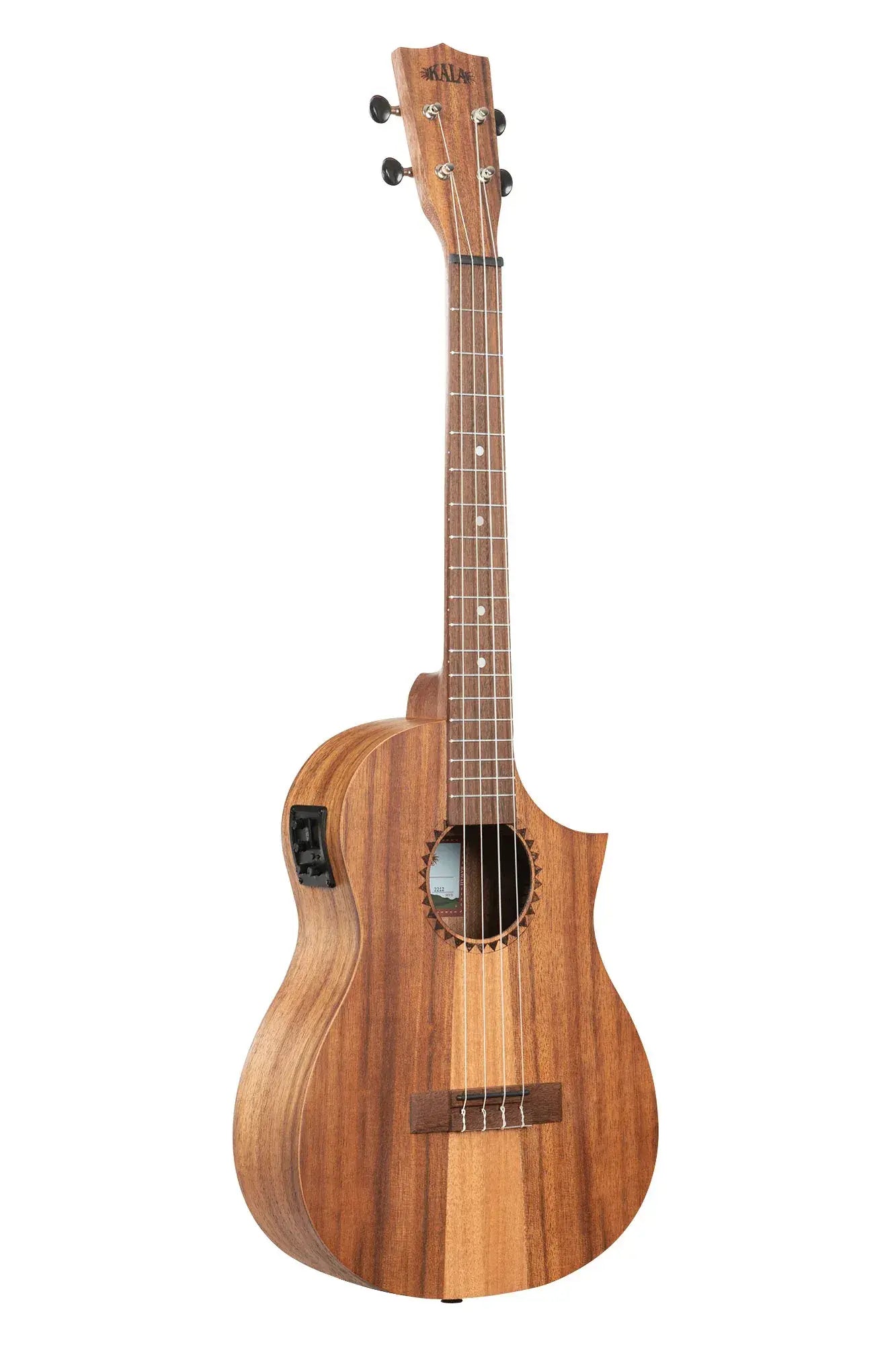 Kala Teak Tri-Top Baritone Ukulele w/ Cutaway & EQ