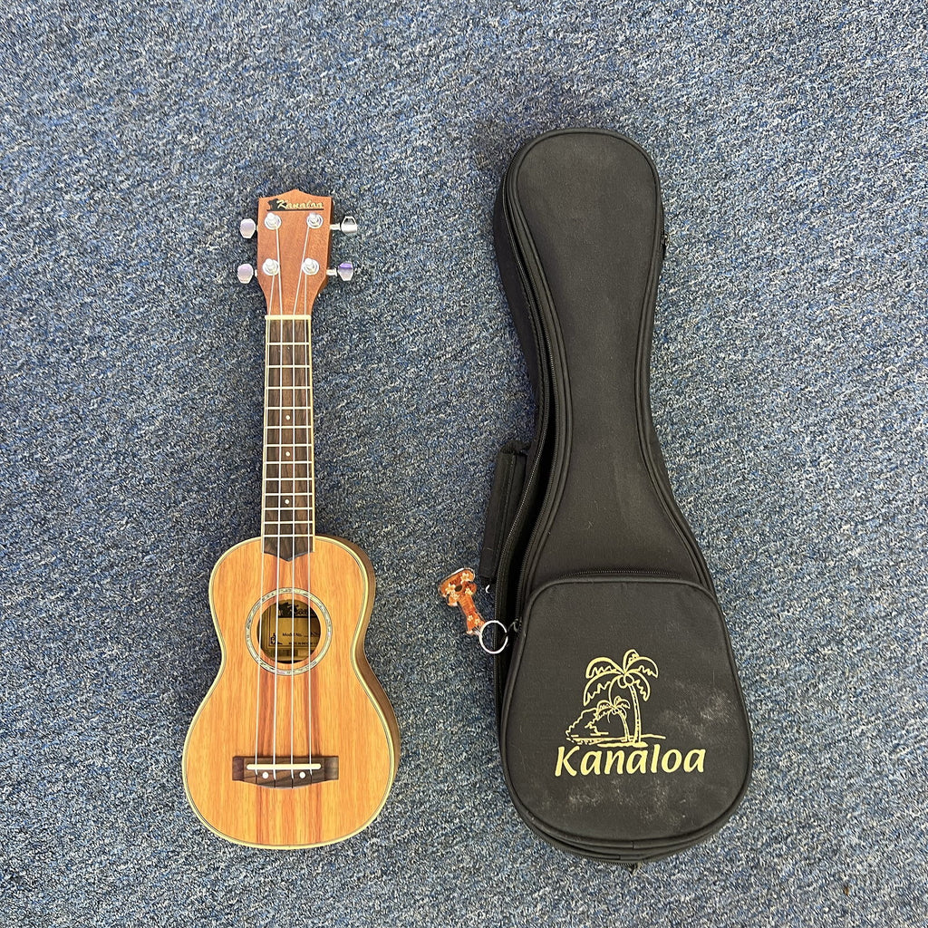 Kanaloa KS-K Koa Soprano Ukulele w/bag, Used