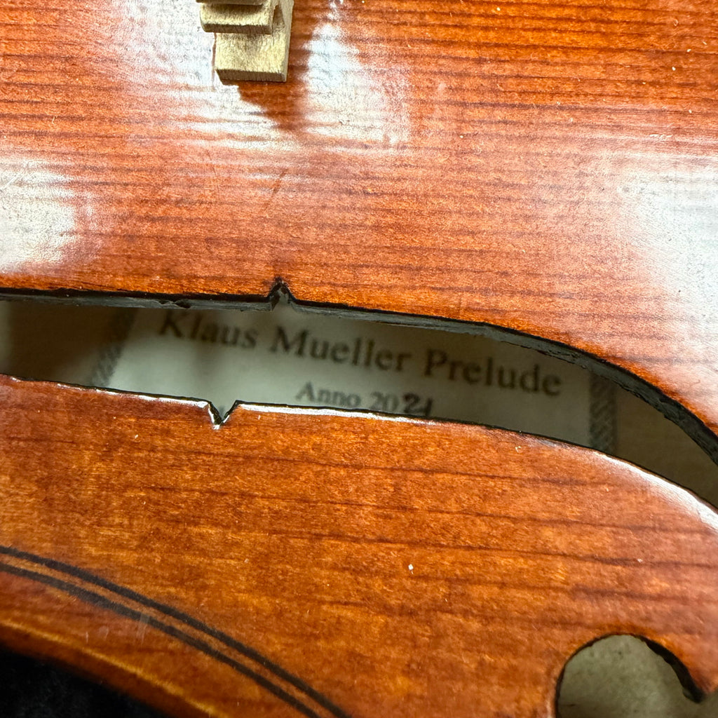 Klaus Mueller Prelude Violin Model 105 3/4 Size - Used w/case & bow
