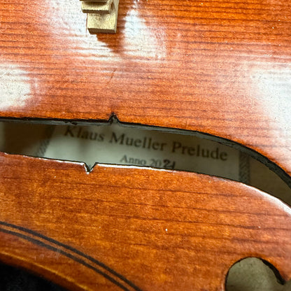 Klaus Mueller Prelude Violin Model 105 3/4 Size - Used w/case & bow
