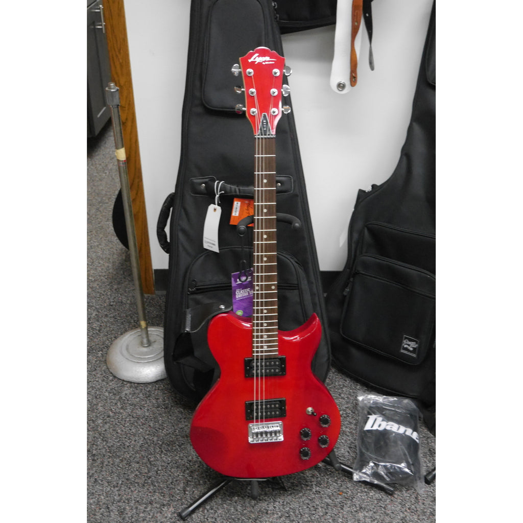 Lyon by Washburn L-115 Red Electric Guitar with Gig Bag.  1990s