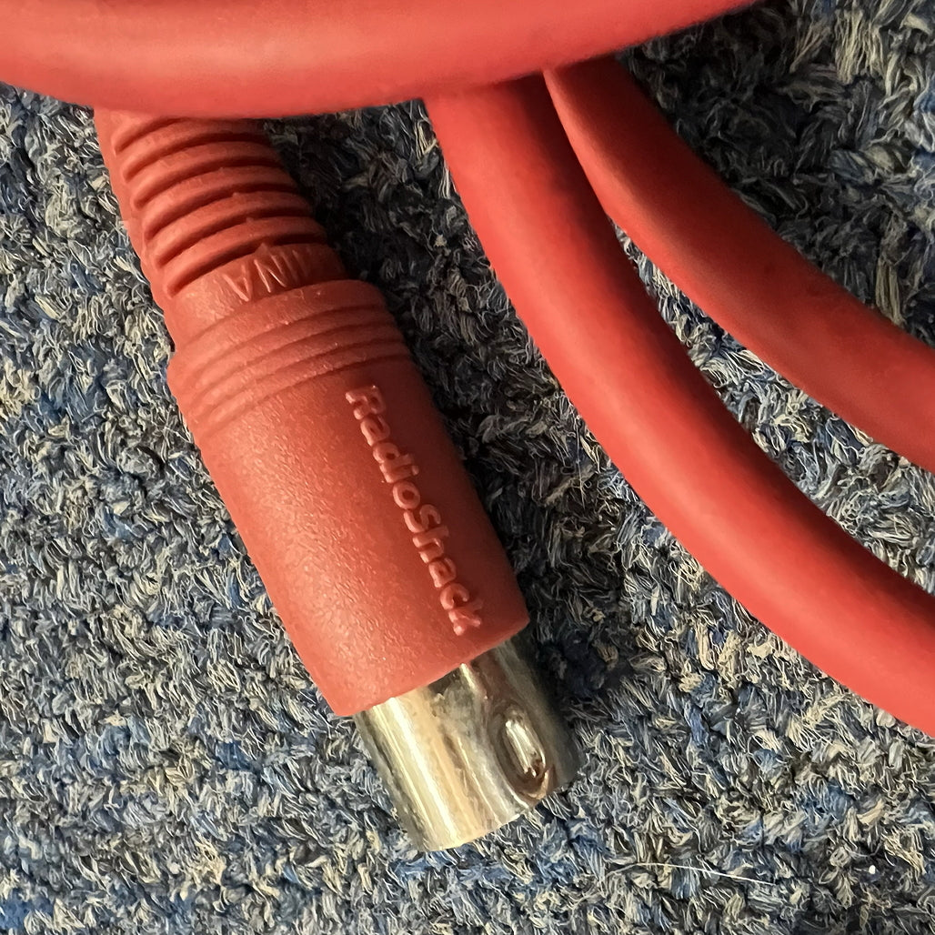 MIDI Cables Hosa, Radio Shack, Lot of 4. Used
