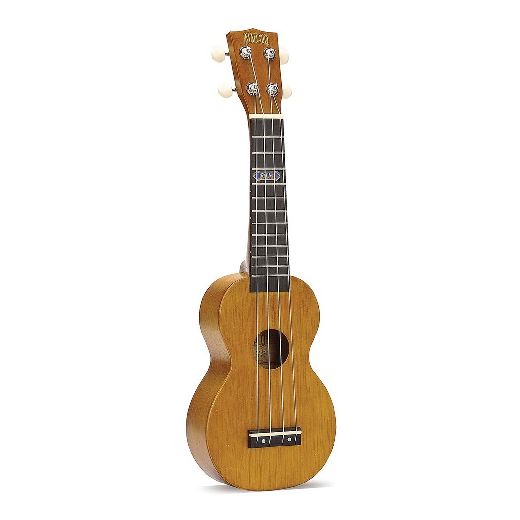 Mahalo MK1-PWTBR Kahiko Plus Soprano Ukulele. Wide Neck Trans Brown