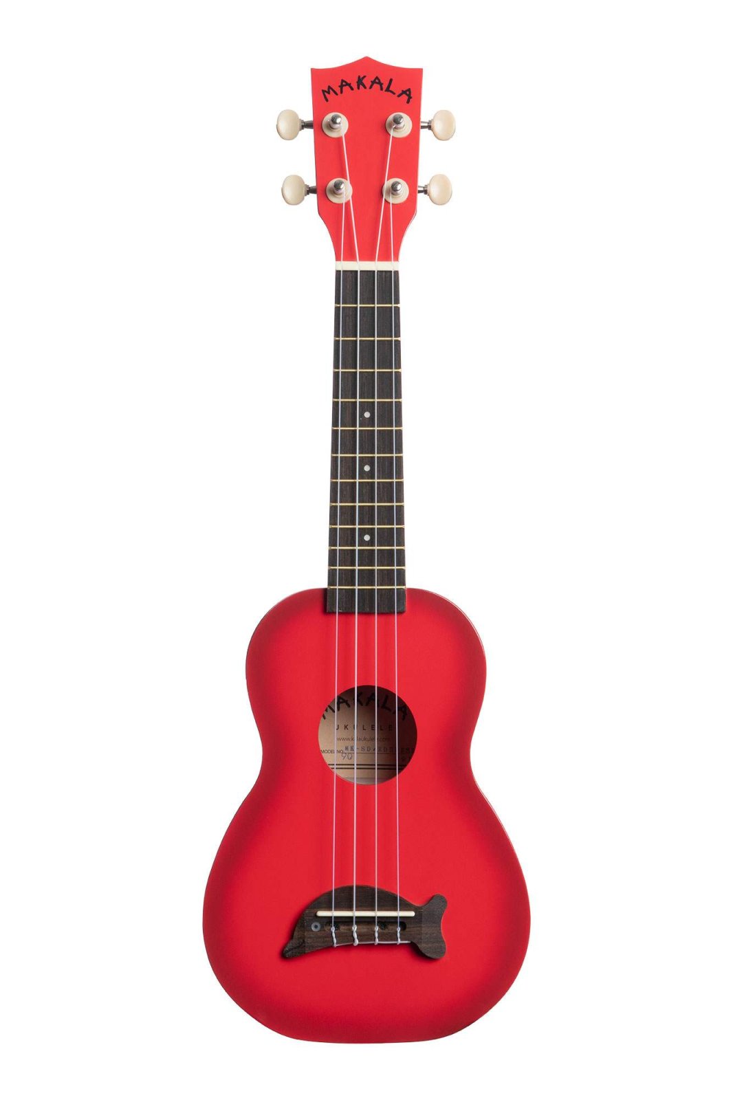 Makala Dolphin Bridge Soprano Ukulele Red Burst