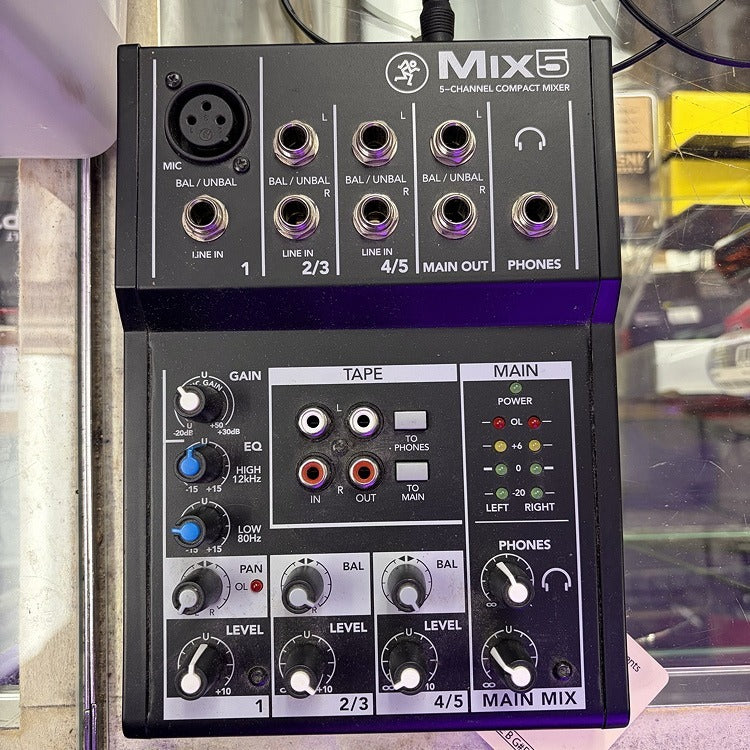 Mackie MIX5 Mic / Line Mixer - Used