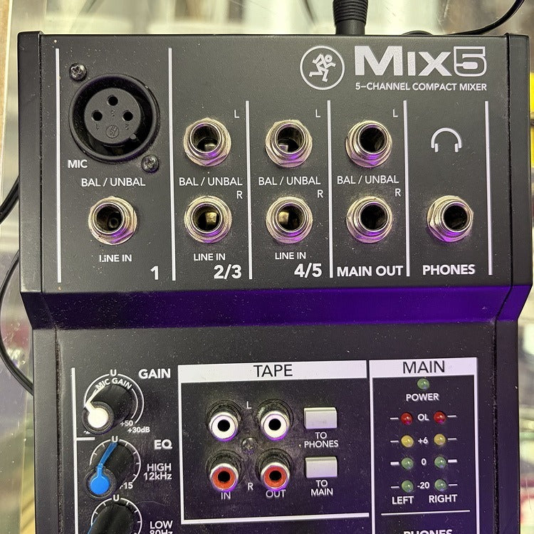 Mackie MIX5 Mic / Line Mixer - Used