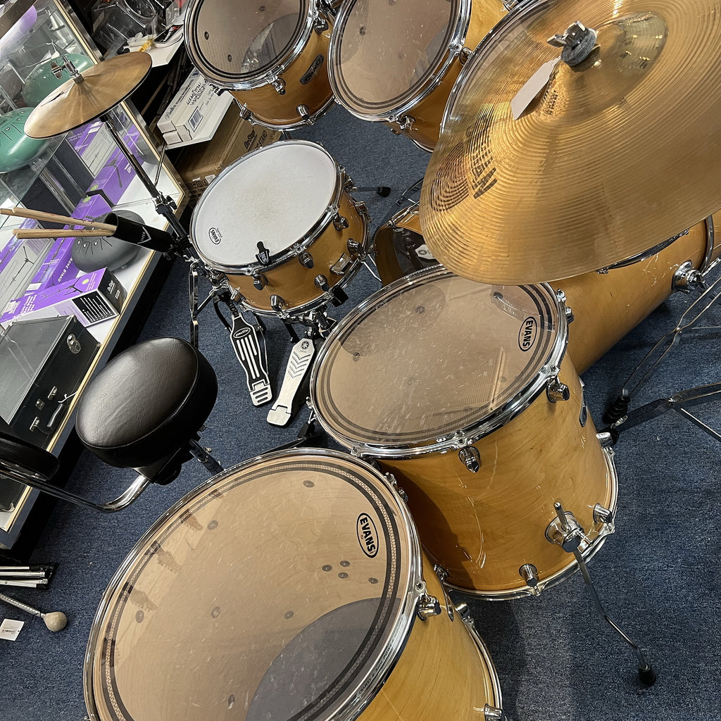 Mapex PRO M Series Drum Set - 2008 Custom Configuration 10 pieces, Natural Gloss w/bags and hardware