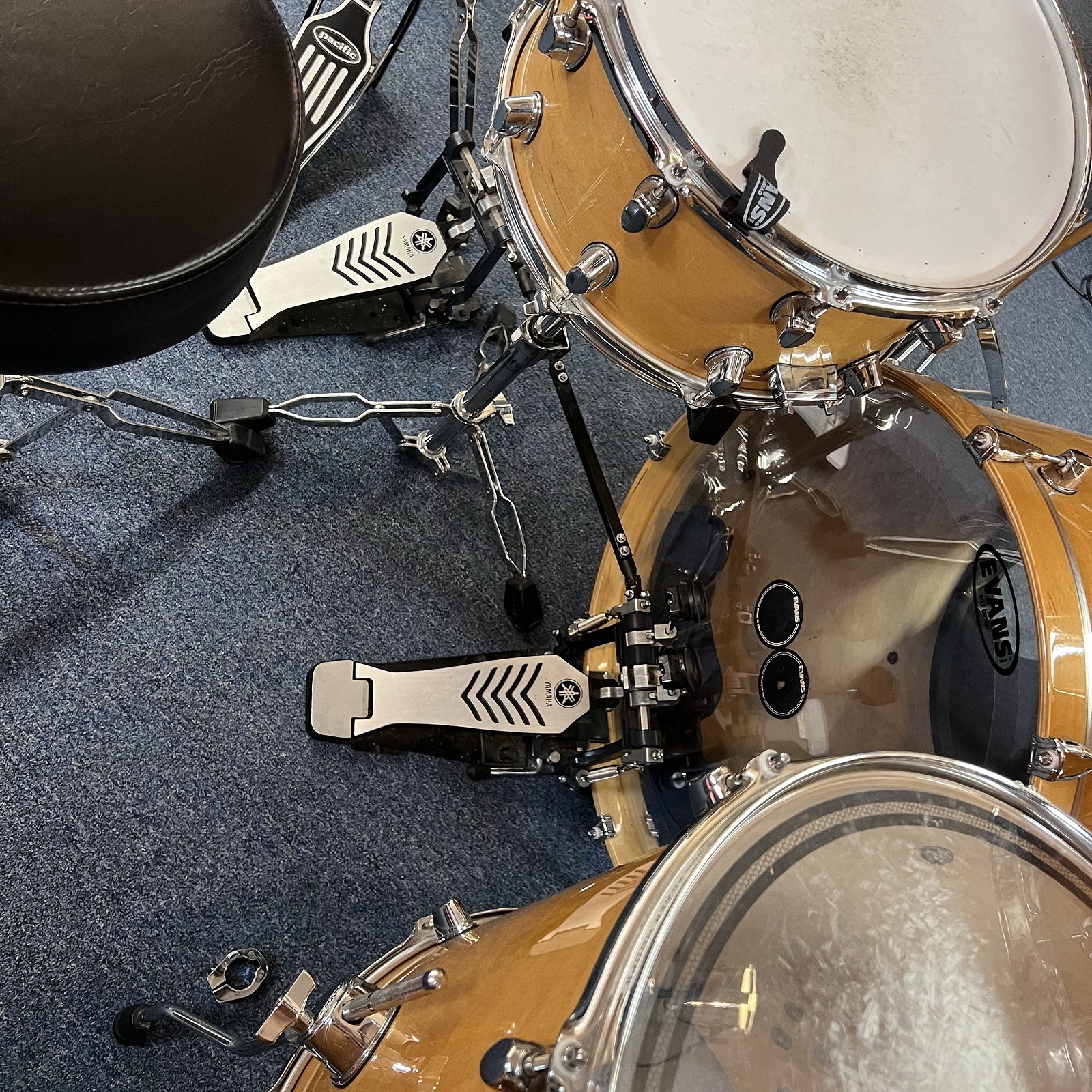 Mapex PRO M Series Drum Set - 2008 Custom Configuration 10 pieces, Natural Gloss w/bags and hardware