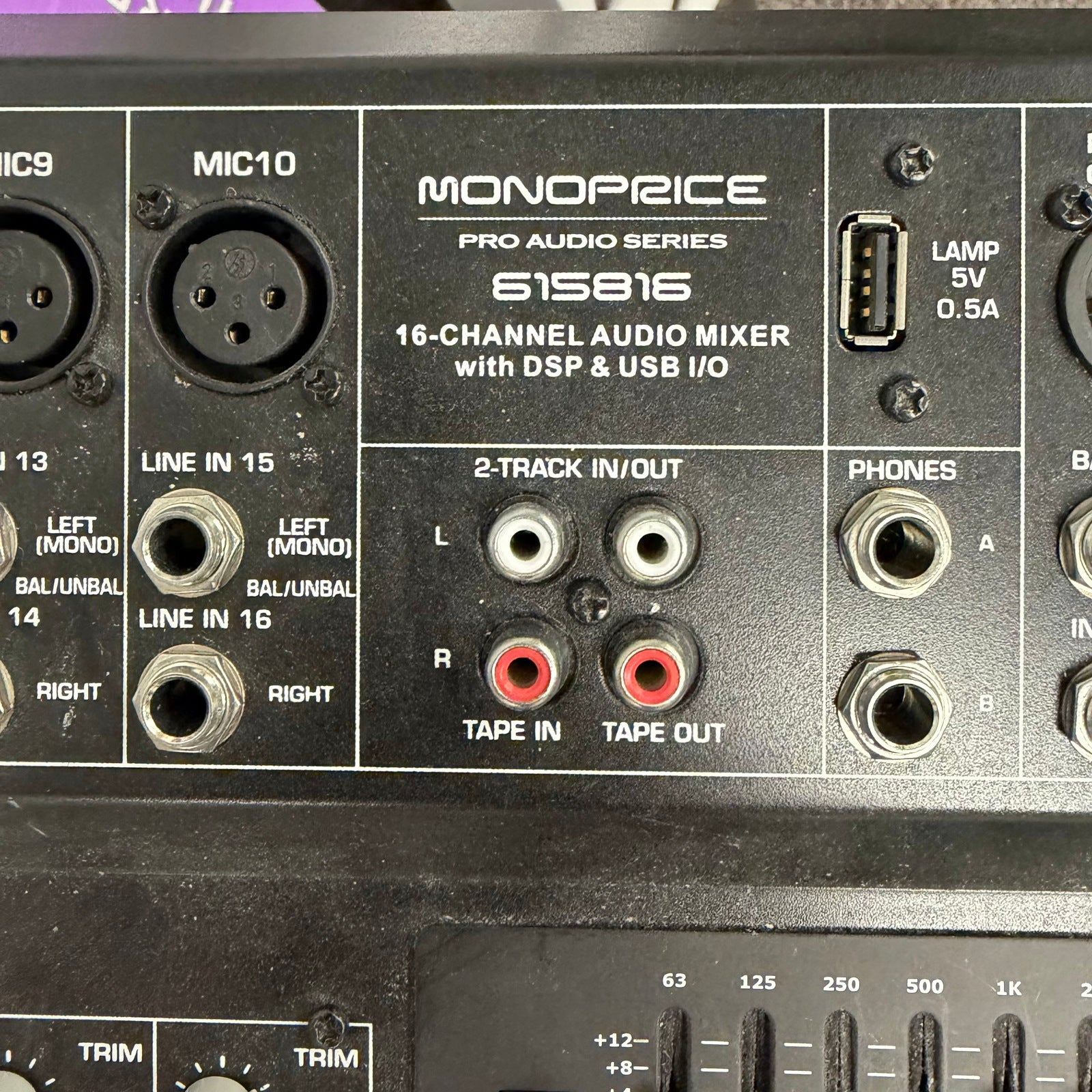 Monoprice 615816 16-Channel Audio Mixer with DSP and USB