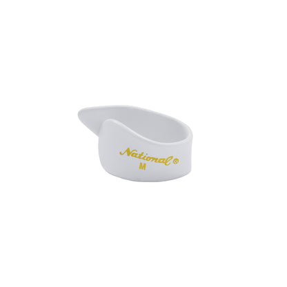 D'Addario National Celluloid Thumb Picks, Medium White - 4-Pack
