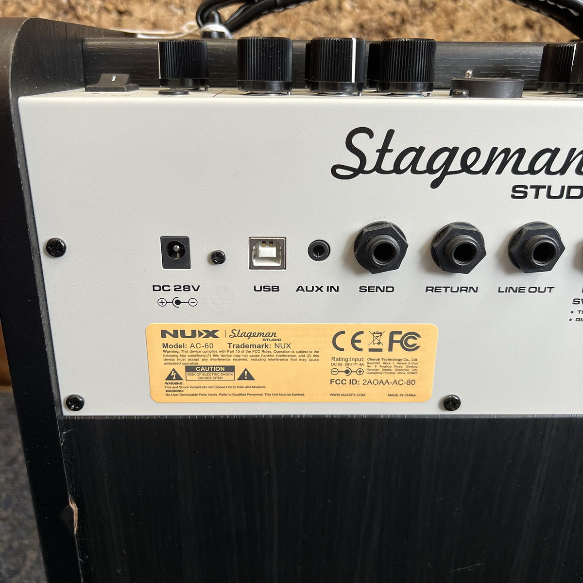 NUX Stageman II Studio AC-60 60-watt 1 x 6.5-inch Acoustic Guitar Combo Amp