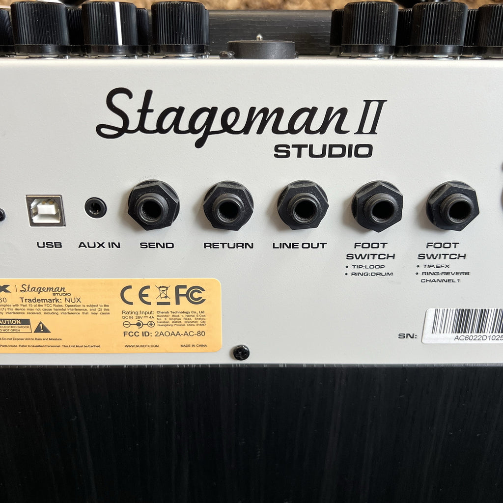 NUX Stageman II Studio AC-60 60-watt 1 x 6.5-inch Acoustic Guitar Combo Amp