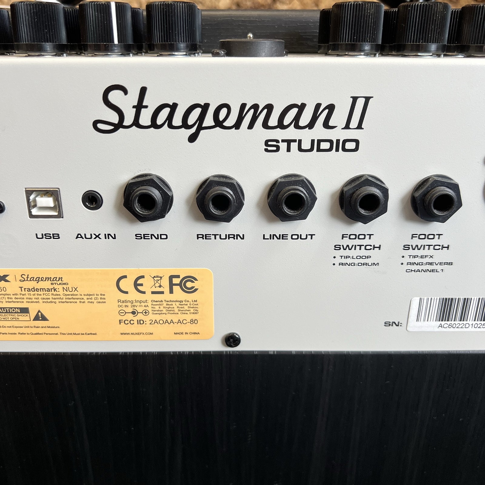 NUX Stageman II Studio AC-60 60-watt 1 x 6.5-inch Acoustic Guitar Combo Amp