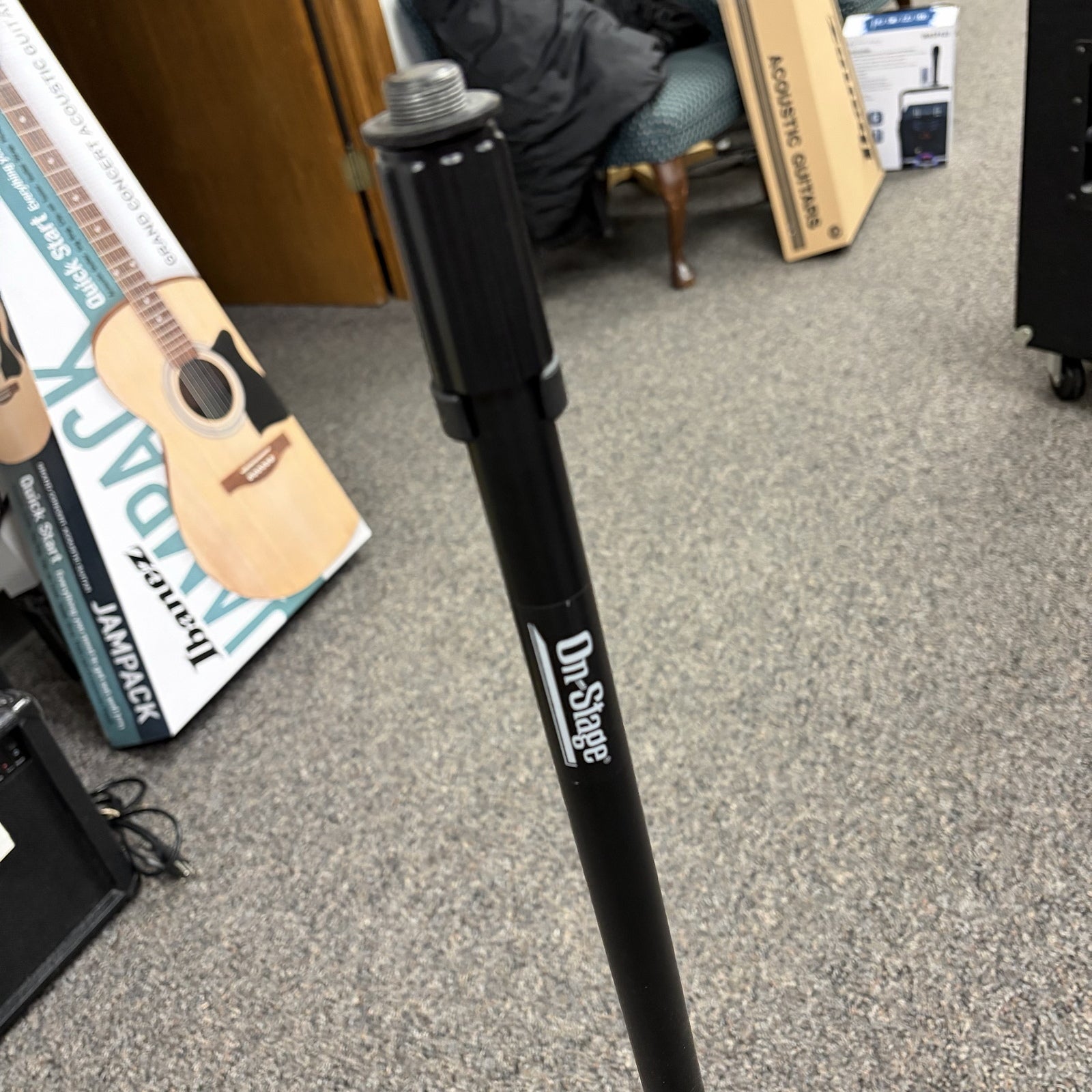 On-Stage Microphone Stand Tripod Base - Black - Open Box