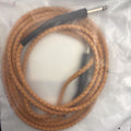 Orange and Red Braided Instrument Cable